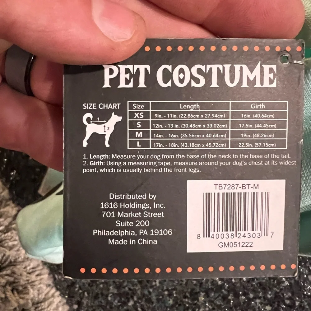 Dog Costume Size Medium Boba Tea Parody Hoodie Funny Halloween NWT